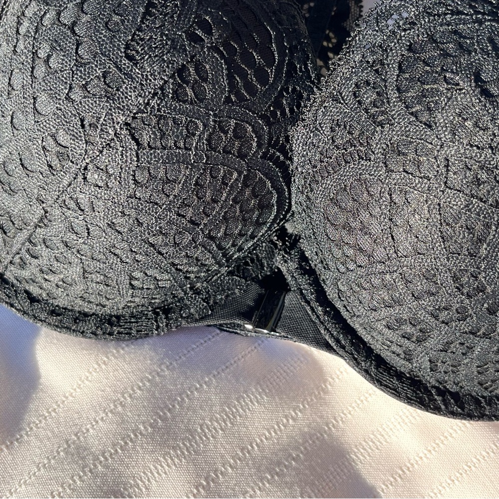 Auden Radiant Plunge Push Up Bra Lace Black 32D - Picture 5 of 10